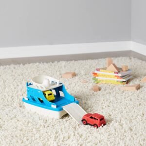 Amazon Basics Blue Ferry Boat Bathtub Toy with 2 Mini Cars for Kids - Image 7