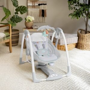 Inspiration 2-in-1 Baby Swing & Seat: Battery-Saving, Nature Sounds, 0-9 Months - Image 14