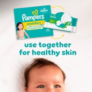 Pampers Free & Gentle 100% Plant-Based Baby Wipes, 52 Count - Fragrance Free - Image 9