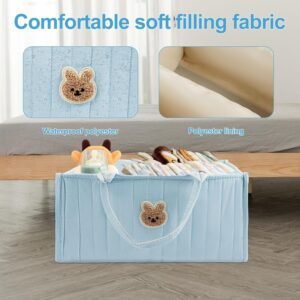 2PCS Baby Diaper Caddy Organizer - Nursery Storage Basket for Newborns - Image 6