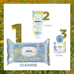 Klorane Baby Gentle Body Wipes with Calendula - Biodegradable 70 Wipes - Image 5