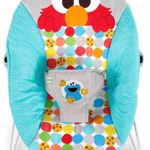 Elmo Vibrating Baby Bouncer with Toy Bar & 3-Point Harness - Bright Starts - Image 4
