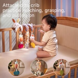 TUMAMA Spiral Car Seat Toy for Infants 0-12 Months – Rattle & Teether - Image 2