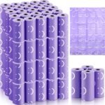 Wowangce 1500 Count Diaper Disposable Bags for Baby Diaper Bags Diaper Sacks Baby Powder Scent Diaper Disposal or Pet Waste Bags, 100 Rolls(Purple)