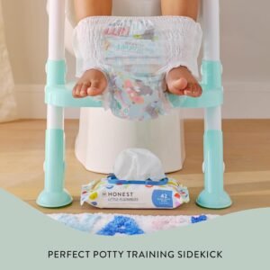 Plant-Based Flushable Toddler Wipes | 99% Water, Hypoallergenic, EWG Verified, 126 Count - Image 2