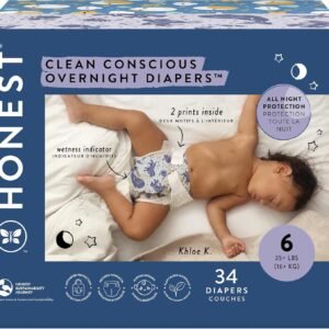 Clean Conscious Overnight Diapers for Sensitive Skin