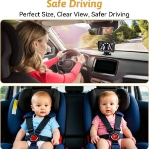Wkzay 1080P Baby Car Camera - 150° Wide Angle, Night Vision & LED Lights - Image 2