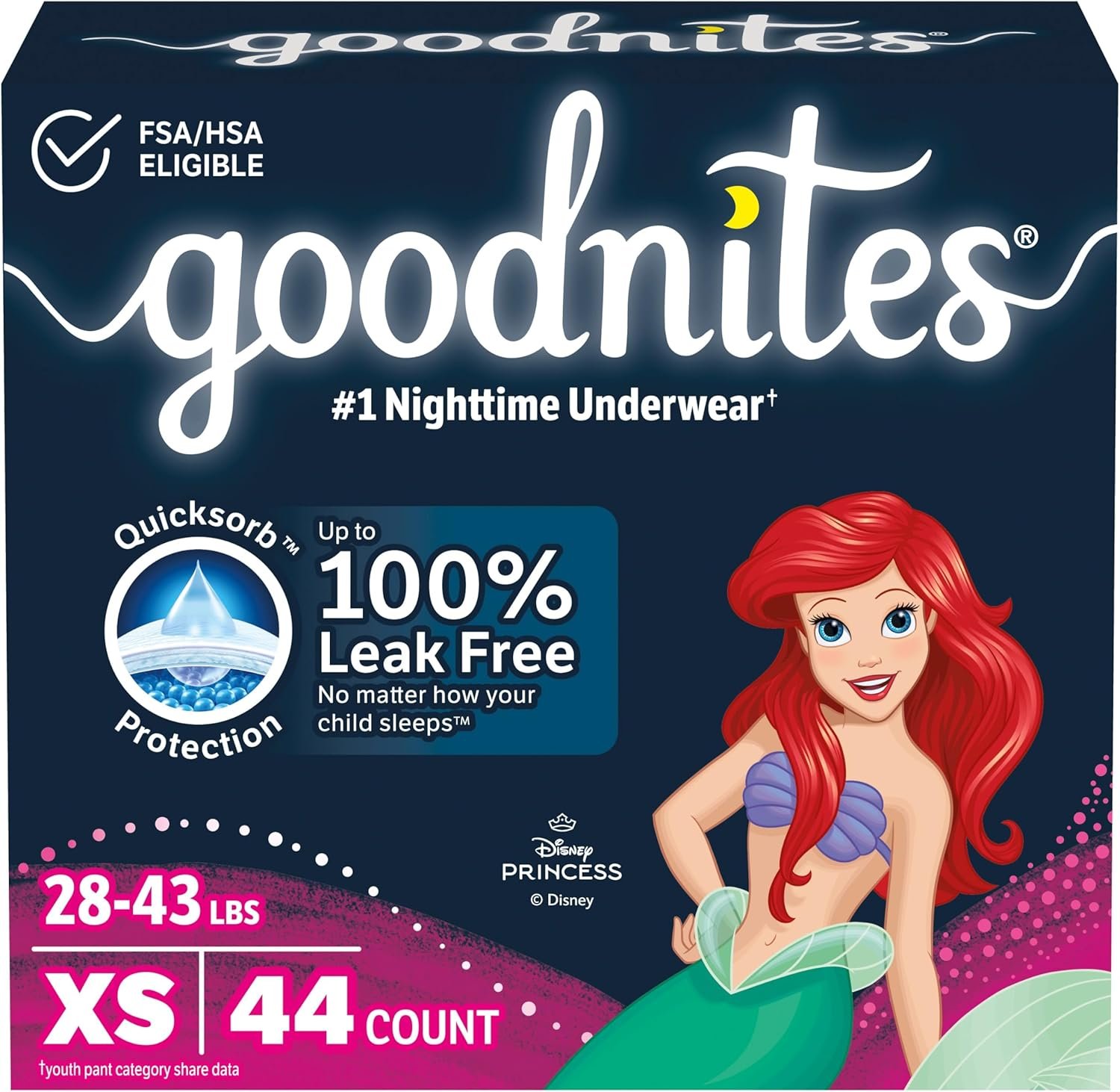 Extra Small GoodNites Bedtime Pants