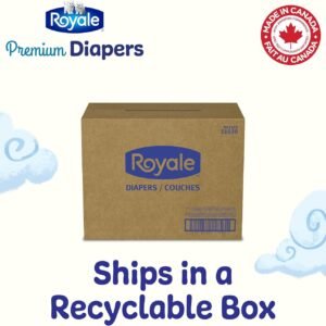 Royale Premium Size 4 Diapers (22-37 lb) - 156 Count, Disposable Baby Diapers - Image 3