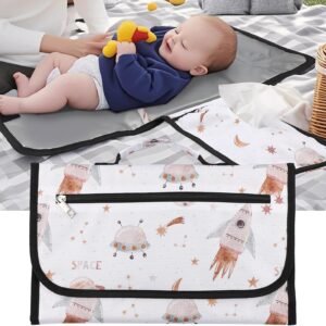 Montesy Baby Diaper Protector Pad - Foldable, Breathable, Printed Design - Image 2