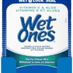Wet Ones Vitamin E and Aloe Hand Wipes, Wet Wipes, 20 Count (10 pack)