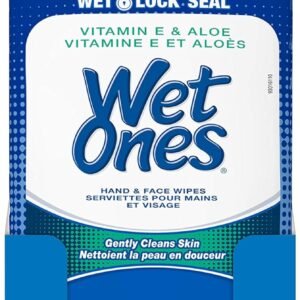 Wet Ones Vitamin E and Aloe Hand Wipes, Wet Wipes, 20 Count (10 pack)