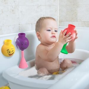 Silicone Wall Suction Bath Toy for Toddlers 2-4 - Aquatod Three Flasks - Image 3
