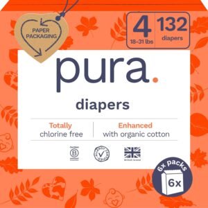 Eco-Friendly Size 4 Diapers for 18-31 lbs