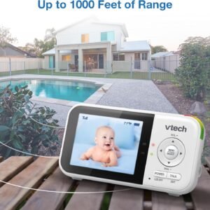 VTech VM819-2 Baby Monitor with 2 Cameras, 2.8” Screen & Night Vision - Image 11