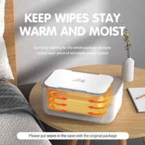 Baby Wipe Warmer with 3 Temperature Modes & Large Capacity Dispenser - Image 2