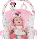 Disney Baby MINNIE MOUSE Infant to Toddler Rocker & Seat with Vibrations and Removable Toy Bar, 0-30 Months Up to 40 lbs (Forever Besties)
