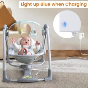 YEAOI 2-in-1 Baby Swing Charging Cable for InLighten, Simple Comfort, Swing'n Go - Image 5