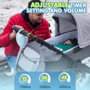 Rechargeable Baby Stroller Rocker | Soothing Sounds & Cry Sensor - Image 8