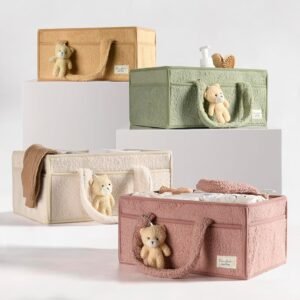 PeraBella Baby Diaper Caddy Organizer - Nursery Storage & Shower Gift - Image 7