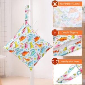 Reusable Waterproof Wet Dry Bags - 4 Pack | Baby Diaper & Laundry Organizer - Image 5