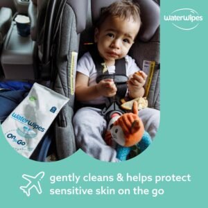 WaterWipes Travel Wipes – 99.9% Water-Based, Unscented, Hypoallergenic, 224 Count - Image 4