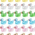 Glitter Mini Ducks in 10 Colors