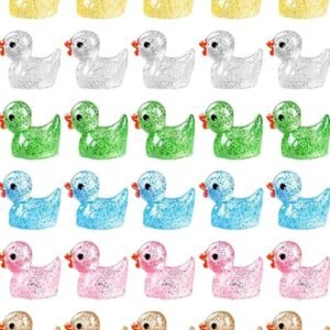 Glitter Mini Ducks in 10 Colors