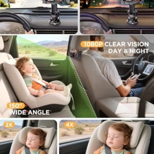 <p><strong>Wireless Baby Car Monitor - 1080P, 40-Hour Battery, Night Vision, 360° View</strong></p> - Image 7