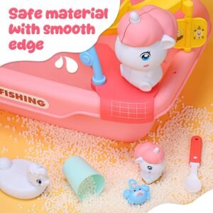 Cute Stone Kids Play Sink with Running Water & Electric Faucet Toy - Image 6
