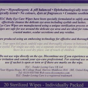 Gentle TLC Eye Care Wipes for Babies | 20 Pack - Image 3