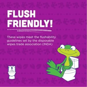 Kandoo Flushable Cleansing Wipes – Sensitive, Fragrance-Free, 144 Count - Image 5