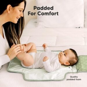 KeaBabies Portable Waterproof Diaper Changing Pad & Travel Clutch (Acacia) - Image 4