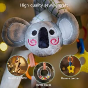 TUMAMA 2-in-1 Spiral Arch Car Seat & Stroller Toys for Babies 0-12 Months - Image 7
