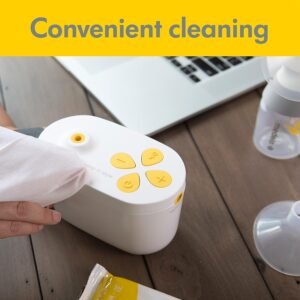 Medela Quick Clean Breast Pump Wipes 90ct – 3 Pack, Resealable & Hygienic - Image 3
