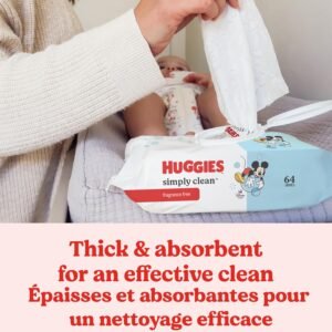 Huggies Simply Clean Baby Wipes - Unscented, Hypoallergenic, 1152 Count - Image 6