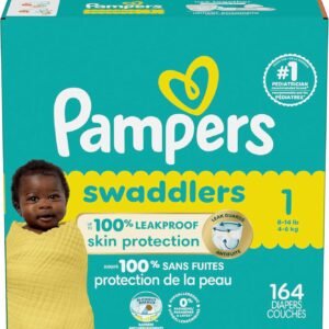 Pampers Swaddlers Newborn Diapers Size 1 - 164 Count | Soft & Absorbent - Image 17