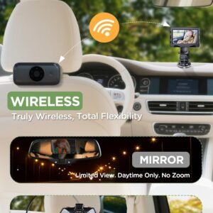<p><strong>Wireless Baby Car Monitor - 1080P, 40-Hour Battery, Night Vision, 360° View</strong></p> - Image 4