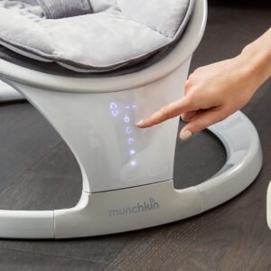 Bluetooth Baby Swing by Munchkin: Lightweight, 5 Speeds, Remote Control - Image 3