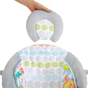 Whimsical Wild Cradling Bouncer Seat with Vibration & Melodies, 19x23" - Image 4