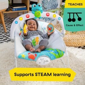 Baby Einstein Ocean Explorers Musical Bouncer Seat for Infants 0-6 Months - Image 6