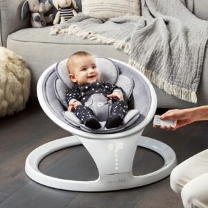 Bluetooth Baby Swing by Munchkin: Lightweight, 5 Speeds, Remote Control - Image 5