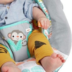 Whimsical Wild Cradling Bouncer Seat with Vibration & Melodies, 19x23" - Image 9