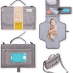 Boomerang Portable Diaper Changing Pad - Bonus Shoulder Strap - Ample Storage - Waterproof - Enhanced 1’’ Head Cushion for Baby’s Comfort - Baby Shower Gifts