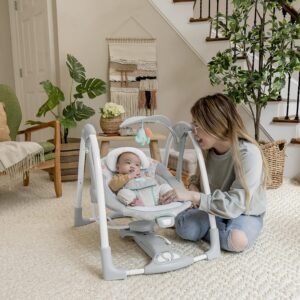 Inspiration 2-in-1 Baby Swing & Seat: Battery-Saving, Nature Sounds, 0-9 Months - Image 3
