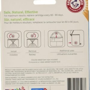 Munchkin Arm & Hammer Diaper Pail Refill Bags + Baking Soda Cartridge (20) - Image 7