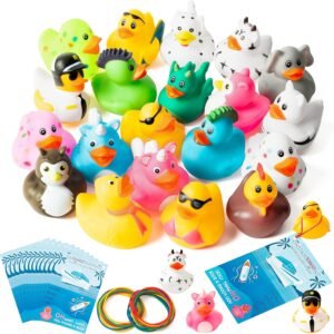 60PCS Multi-Colored Cruise Duck Tags
