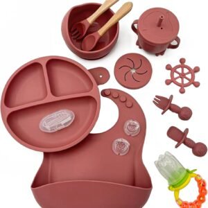 Fribix 17-Piece Silicone Baby Feeding Set