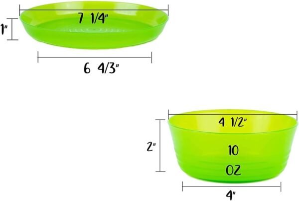 Kids 12-Piece Plastic Dinnerware Set - Colorful, BPA-Free, Dishwasher & Microwave Safe 4 516ApLMA9LL. AC SL1500
