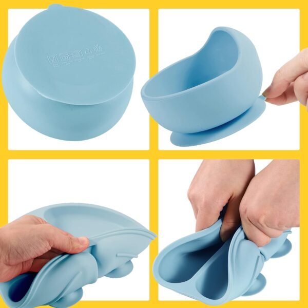 8-Pack BPA-Free Silicone Baby Feeding Set: Suction Plates, Bibs & More 3 61VHY8om4YL. AC SL1500